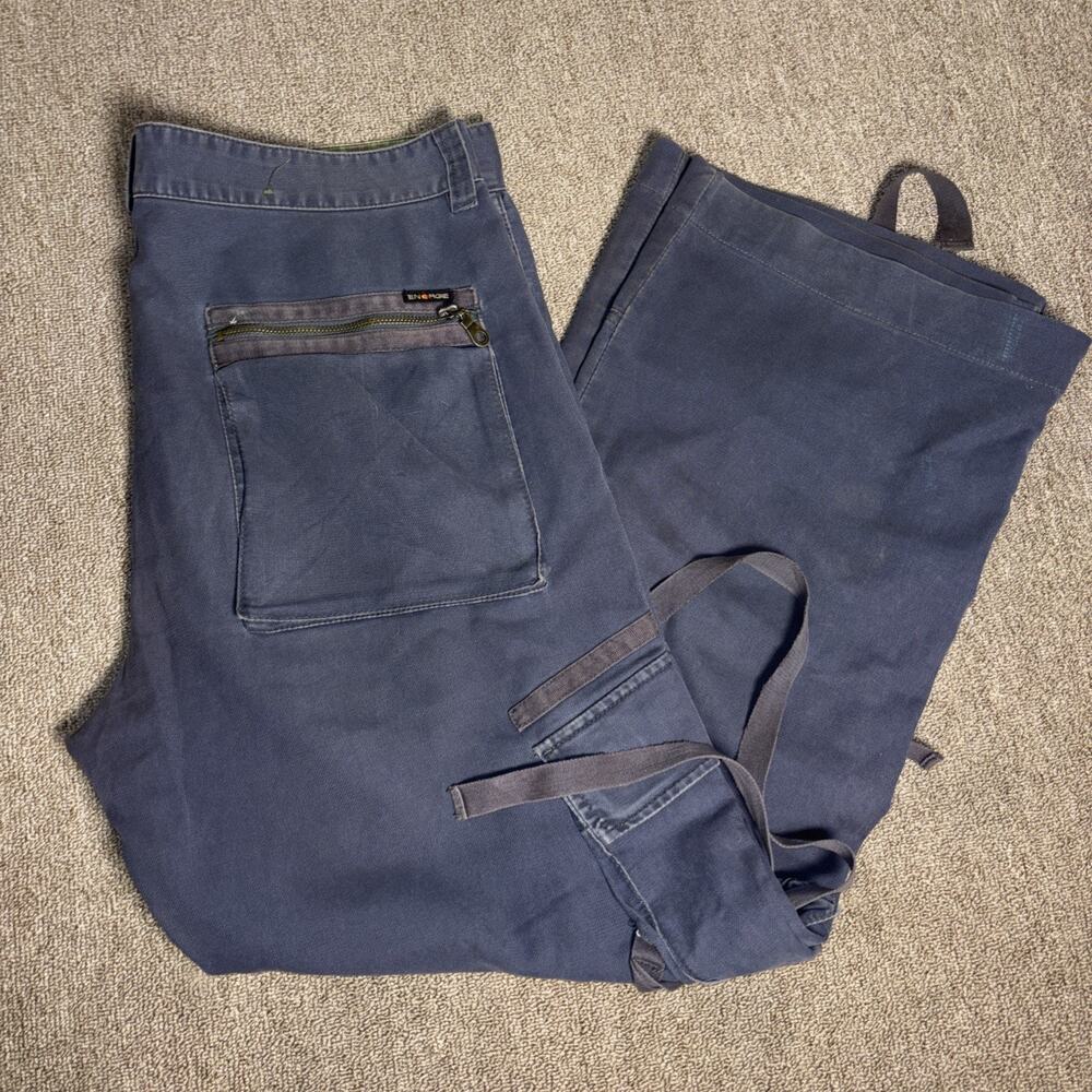 VTG Energie Cargo Pants Men’s Blue Adjustable 36 Back To School